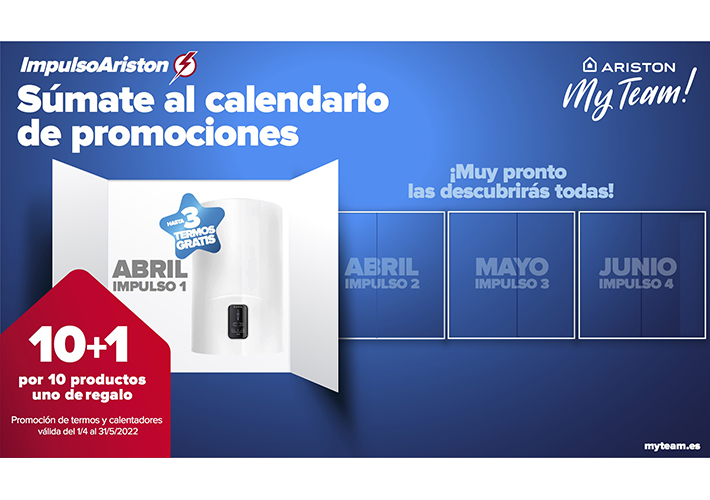 foto noticia PROMOCIÓN “SÚMATE AL CALENDARIO IMPULSO ARISTON” CON TERMOS Y CALENTADORES ARISTON Y FLECK